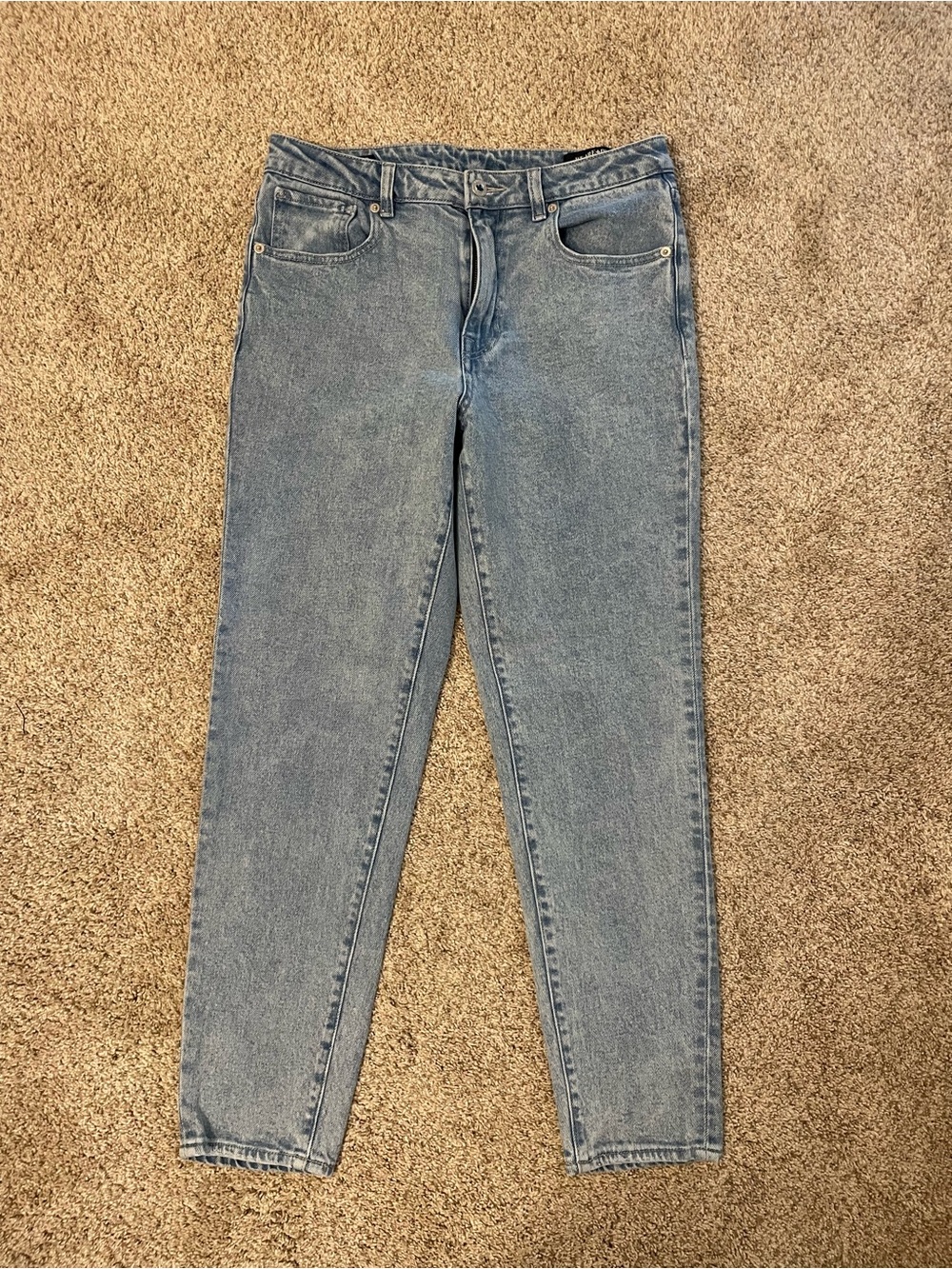 Buffalo David Bitton Women's High-Rise Light Blue Mom Jeans